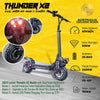 2023 Latest Thunder X2™ Foldable Dual Motor Off Road Electric Scooter 2400W